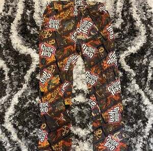 Vintage Guitar Hero All Over Print Cotton Lounge Pajama Pants